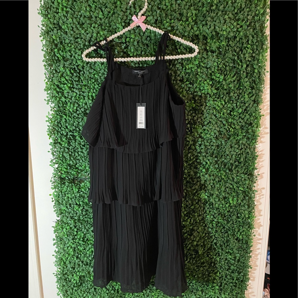 3 Tier Black Ruffle Dress ( Romeo + Juliet Couture )